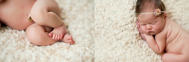 newborn baby girl studio