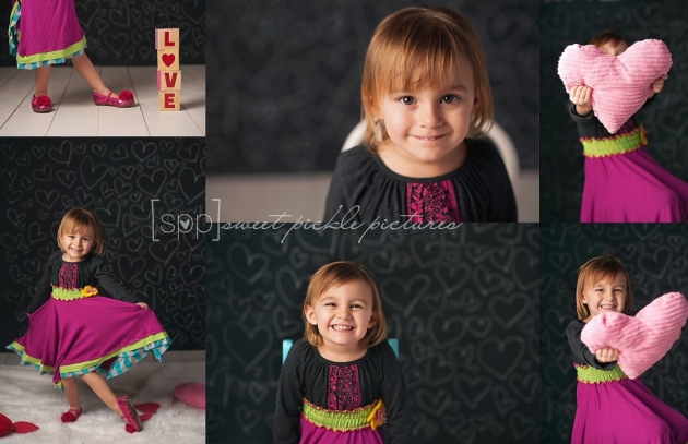 valentine themed studio mini session child photography