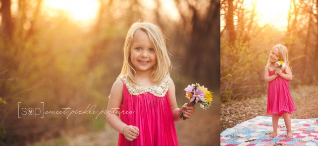 Sweet Outdoor Child Session Sweet Pickle Pictures